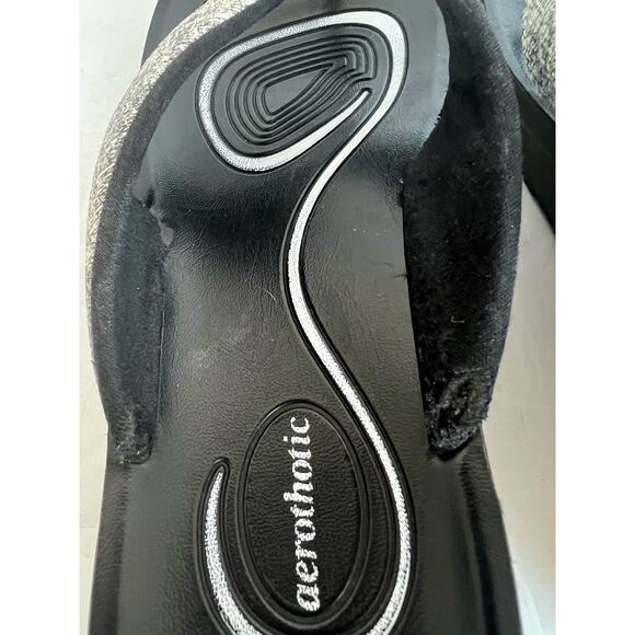 AEROTHOTIC Original Orthotic Comfort Thong Sandal Flip Flops Gray Straps Sz 9 - Picture 13 of 13